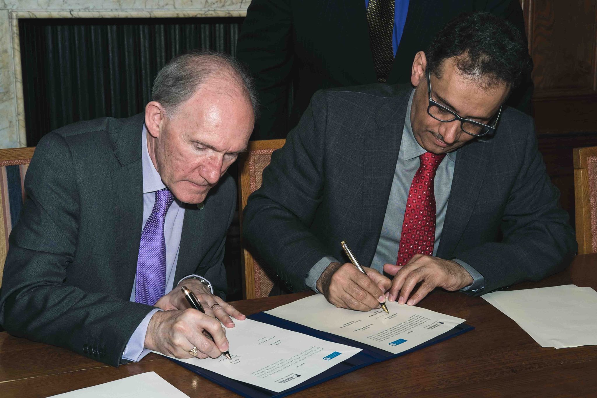 signing ceremony of an agreement between KSU and The University of Nottingham